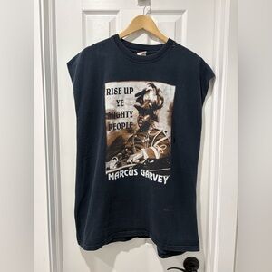Vintage Marcus Garvey T-Shirt sleeveless cutoff 2XL men’s
